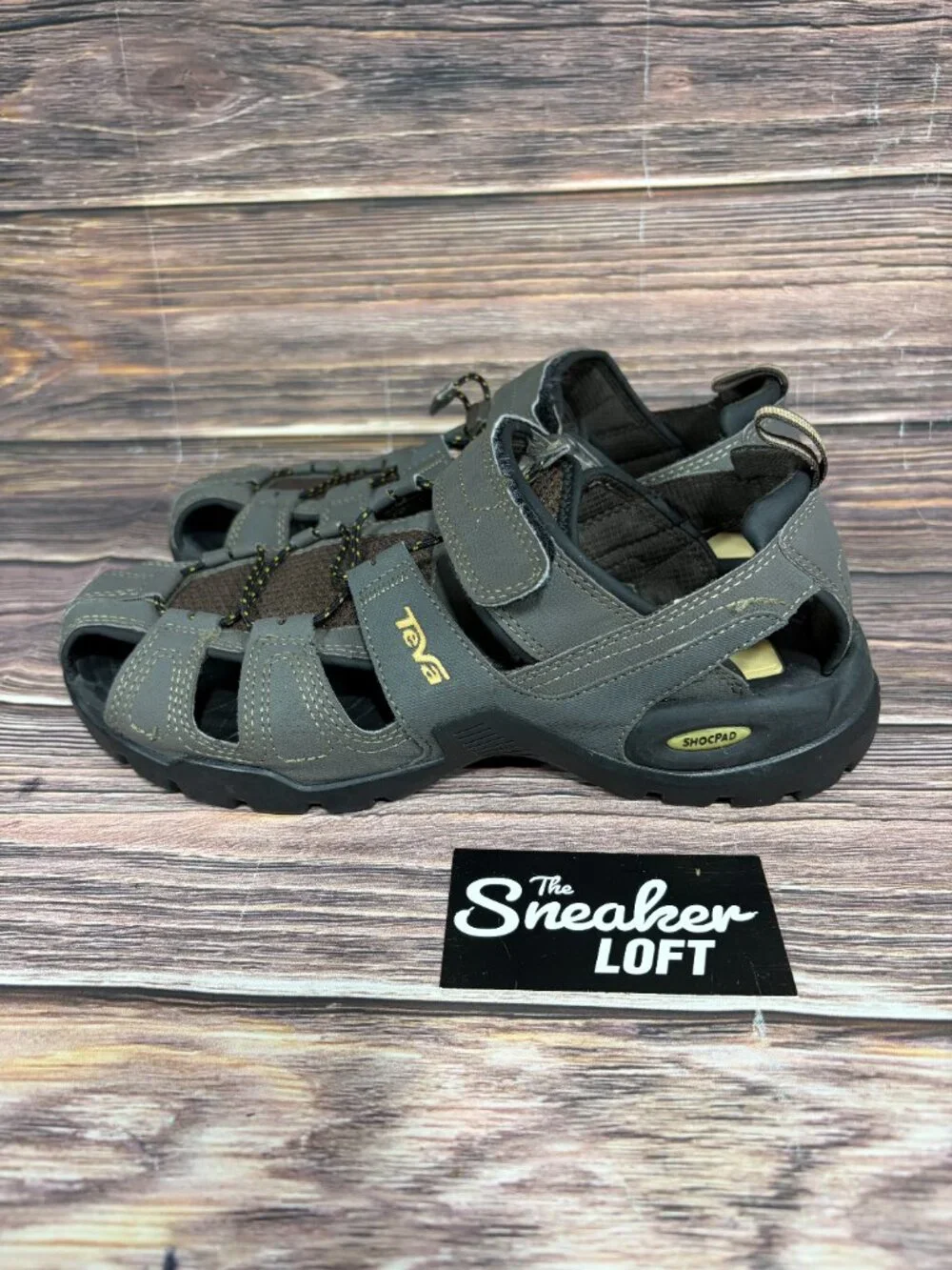 Teva Men's Forebay 2 Hiking Sandals Gray Brown Size 8‎